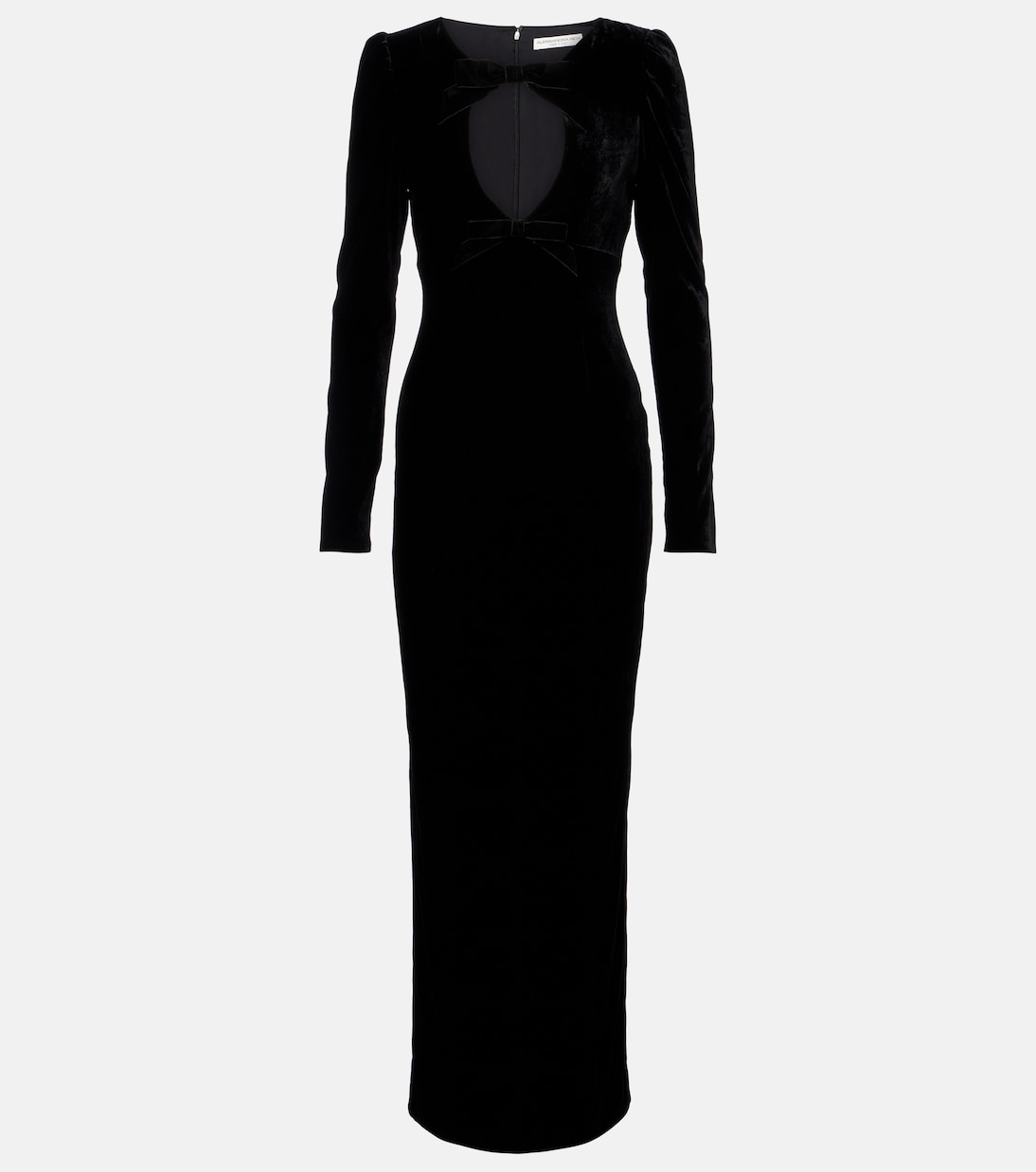 Bow-detail cutout velvet gown | Alessandra Rich