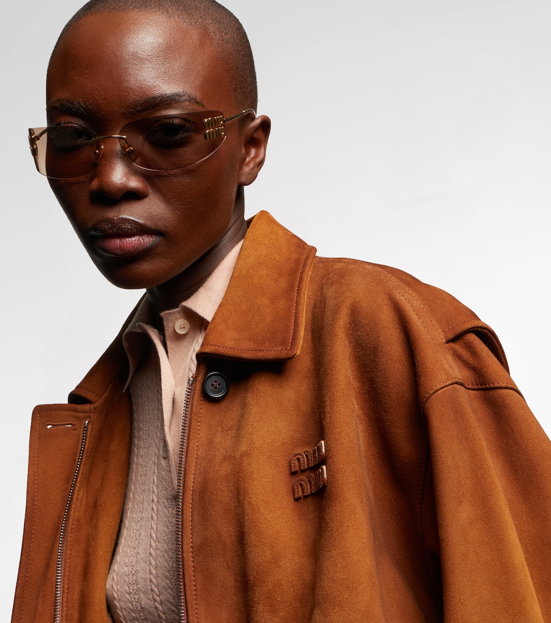 Ovale Sonnenbrille | Miu Miu