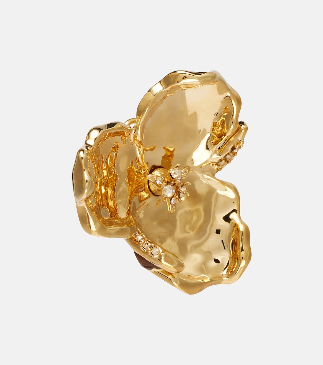 Boucles d’oreilles Blossom à cristaux | Oscar de la Renta