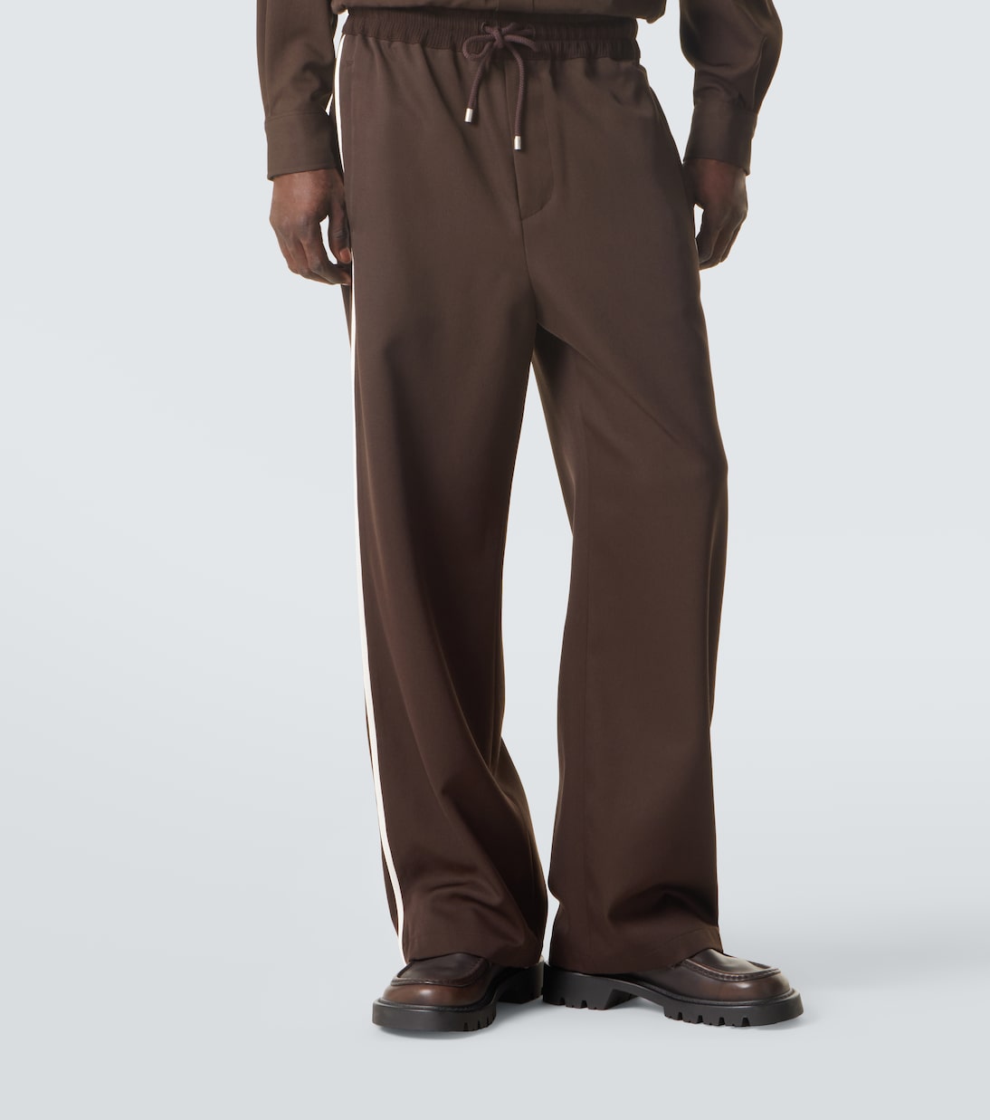 Wool gabardine wide-leg pants | Loewe