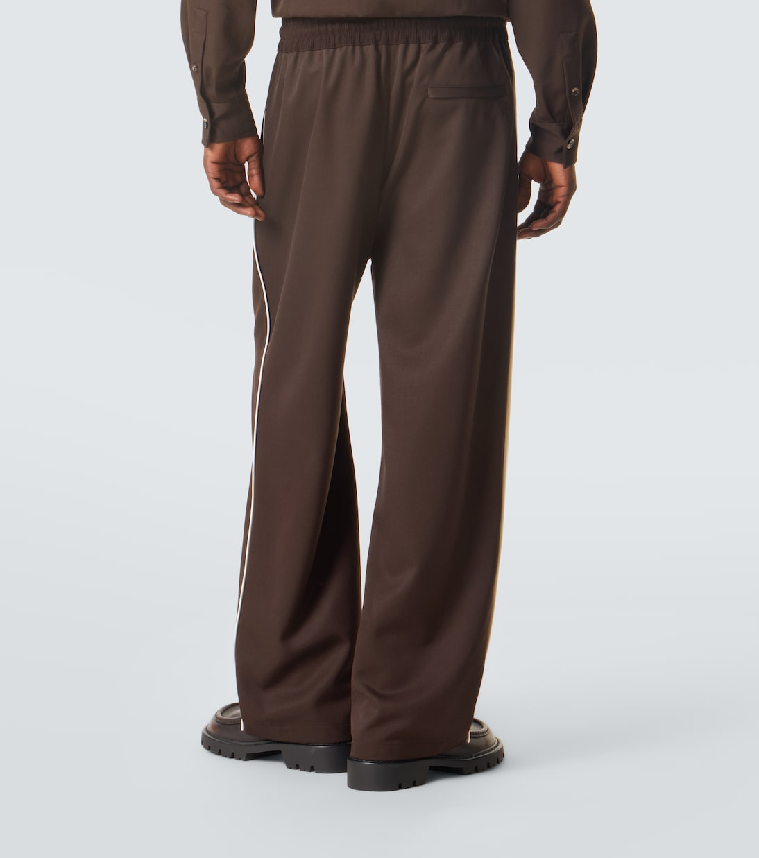 Wool gabardine wide-leg pants | Loewe