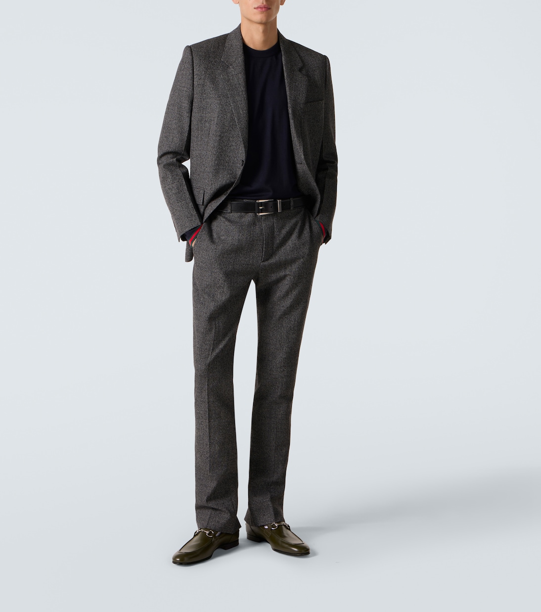 Gucci Jordaan Horsebit leather loafers | Gucci