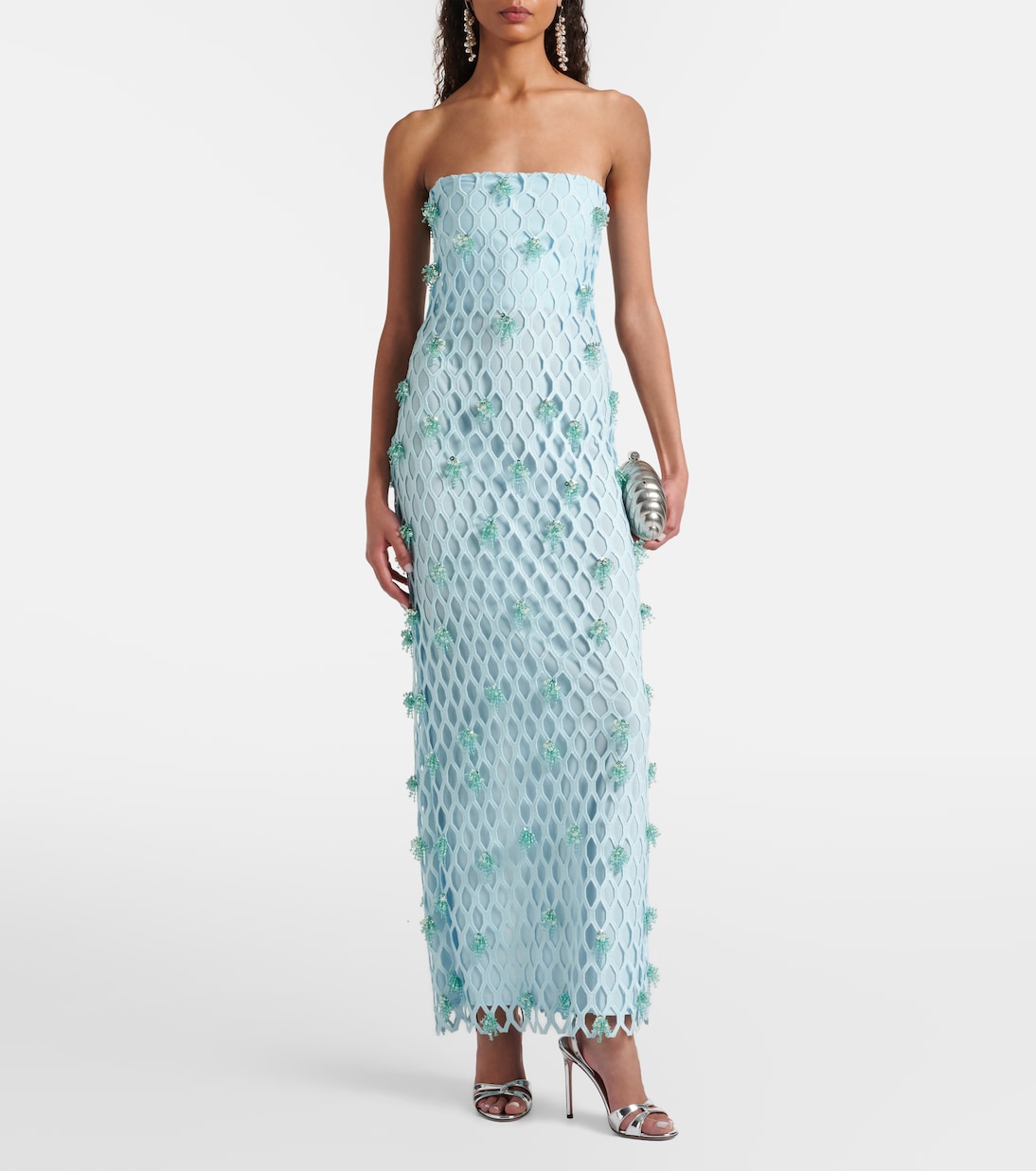 Bustier-Robe Iridessa mit Pailletten | Simkhai