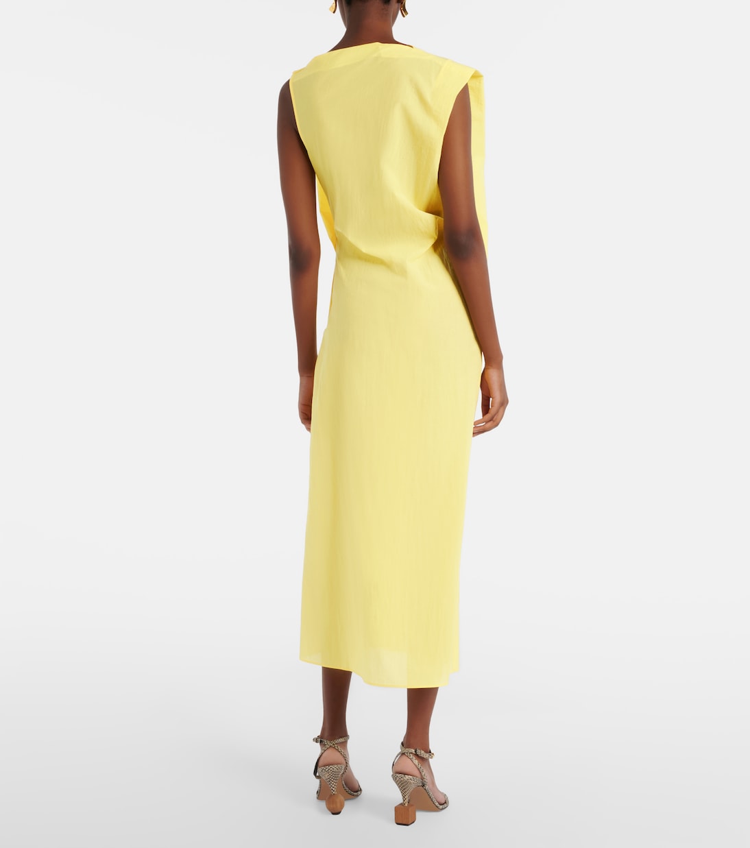 Midikleid Drap aus Popeline | Jacquemus