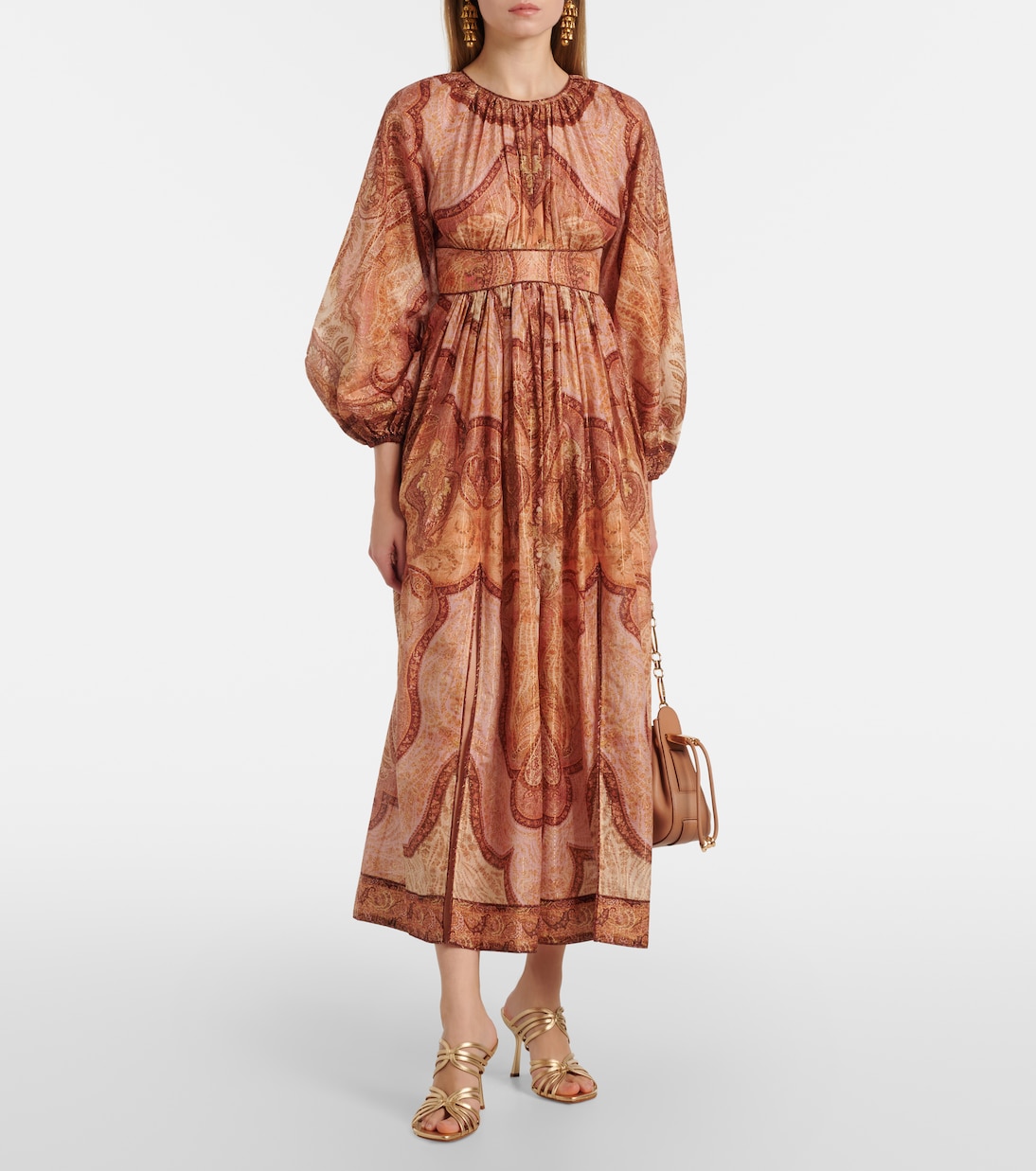 Abito midi Wanderlust con stampa | Zimmermann