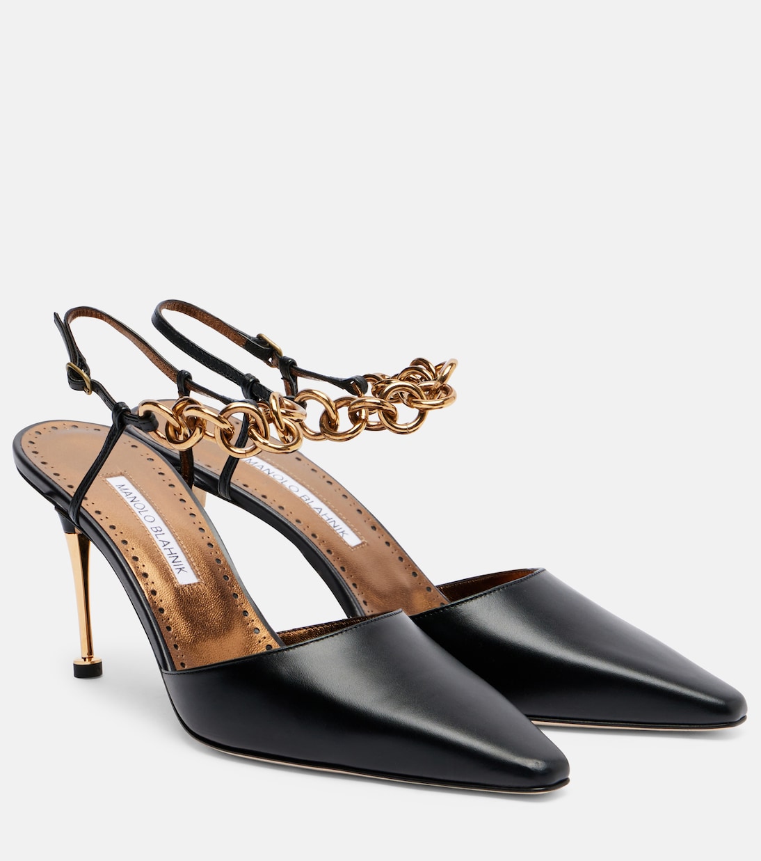 Detana 90 leather slingback pumps | Manolo Blahnik
