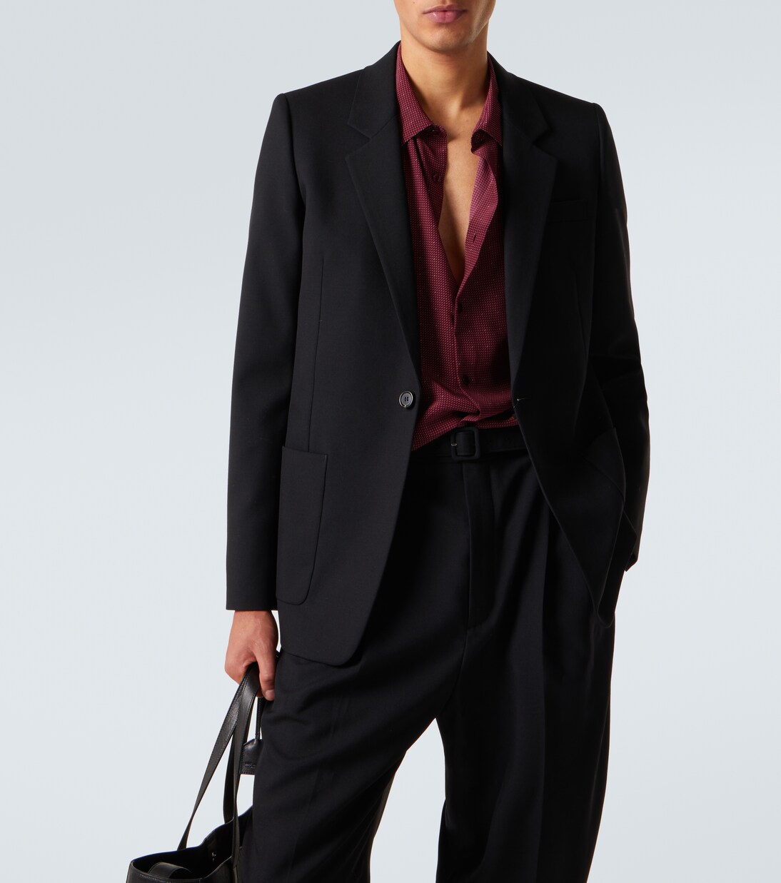 Wool gabardine blazer  | Saint Laurent