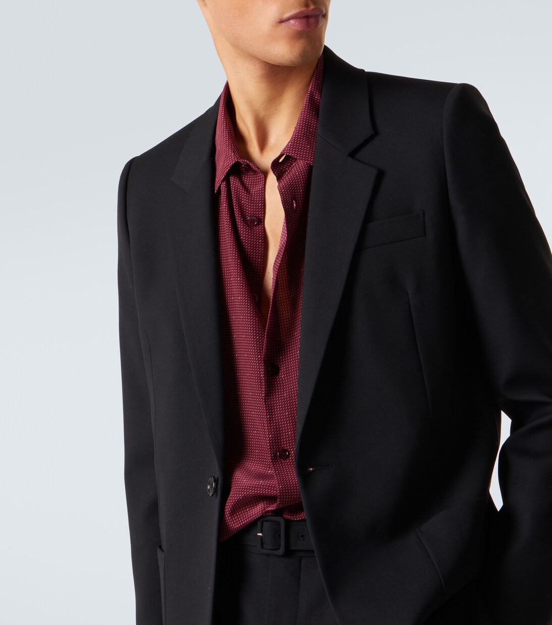 Wool gabardine blazer  | Saint Laurent