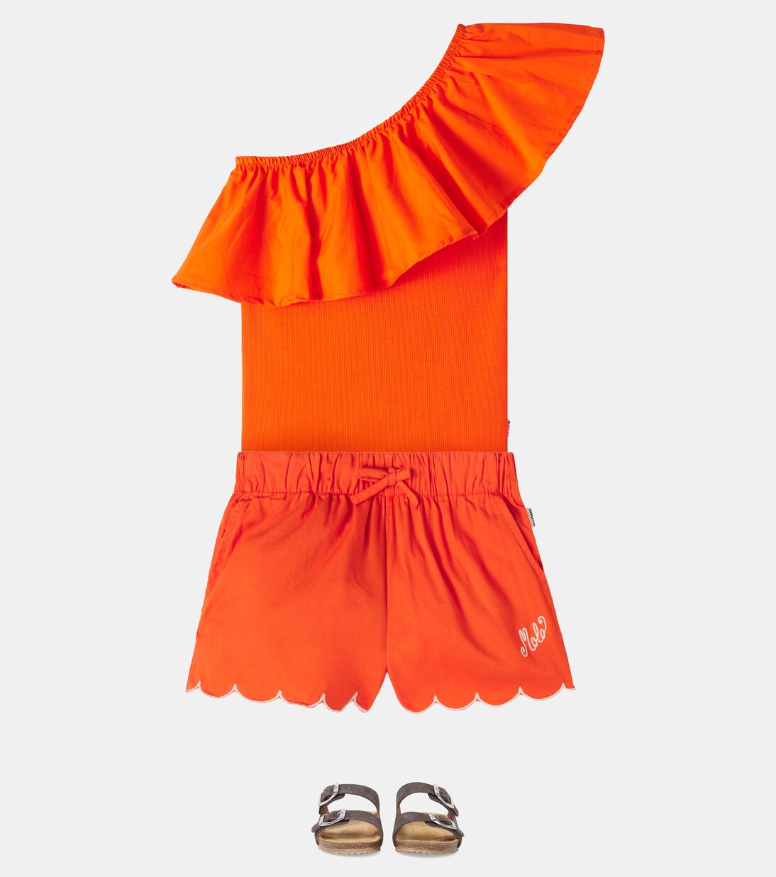 Addie scalloped cotton shorts | Molo