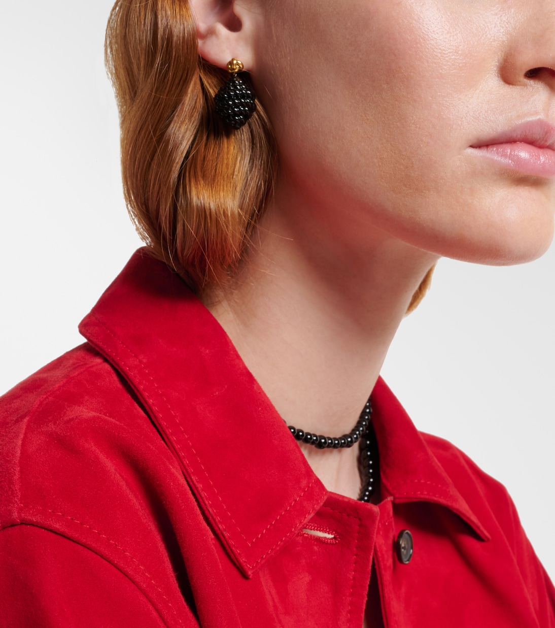 Rope gold-plated enamel drop earrings  | Toteme