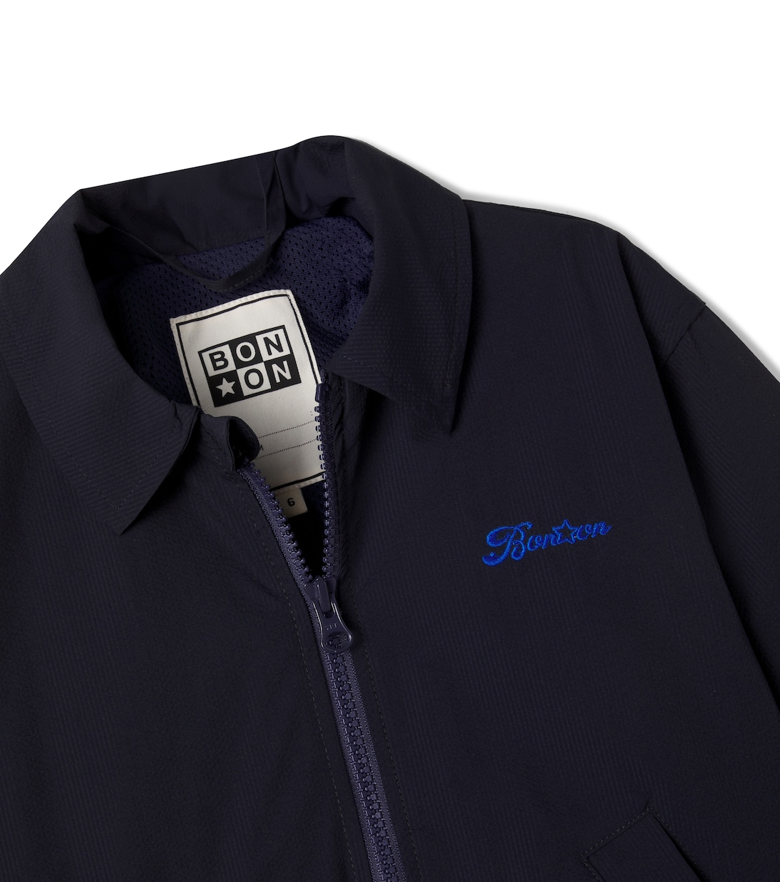 Logo embroidered blouson jacket | Bonton