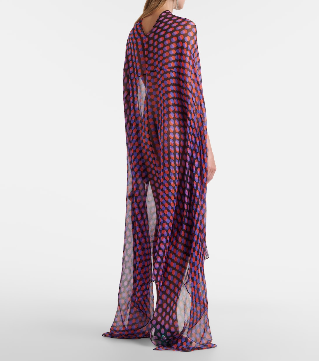 Polka-dot silk satin minidress | Dries Van Noten