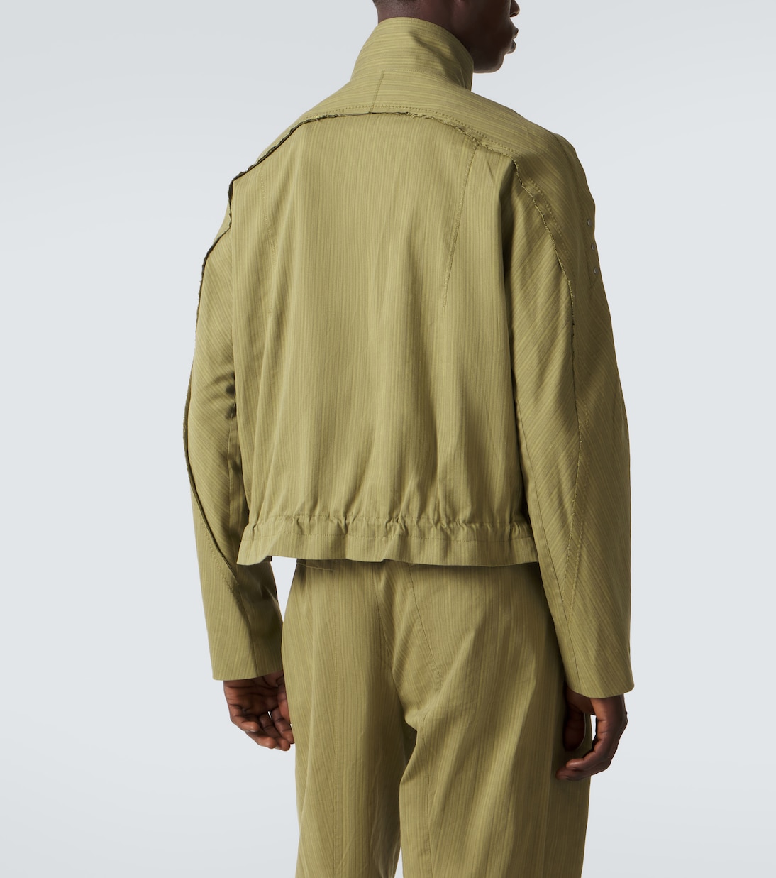 Egreta stiped cotton-blend jacket | Kiko Kostadinov