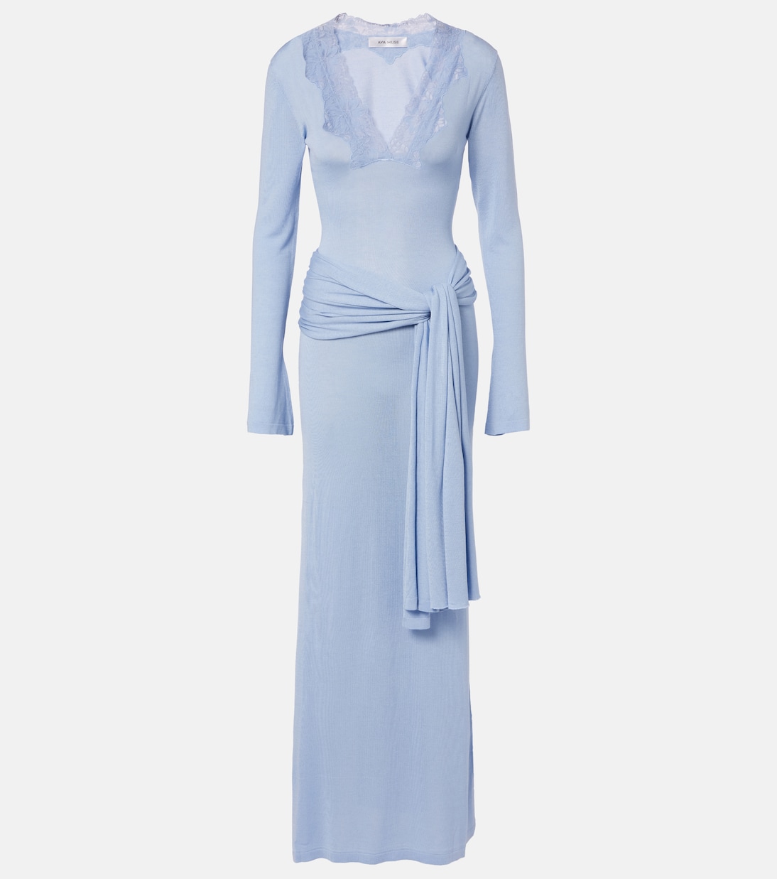 Lace-trimmed maxi dress | Aya Muse