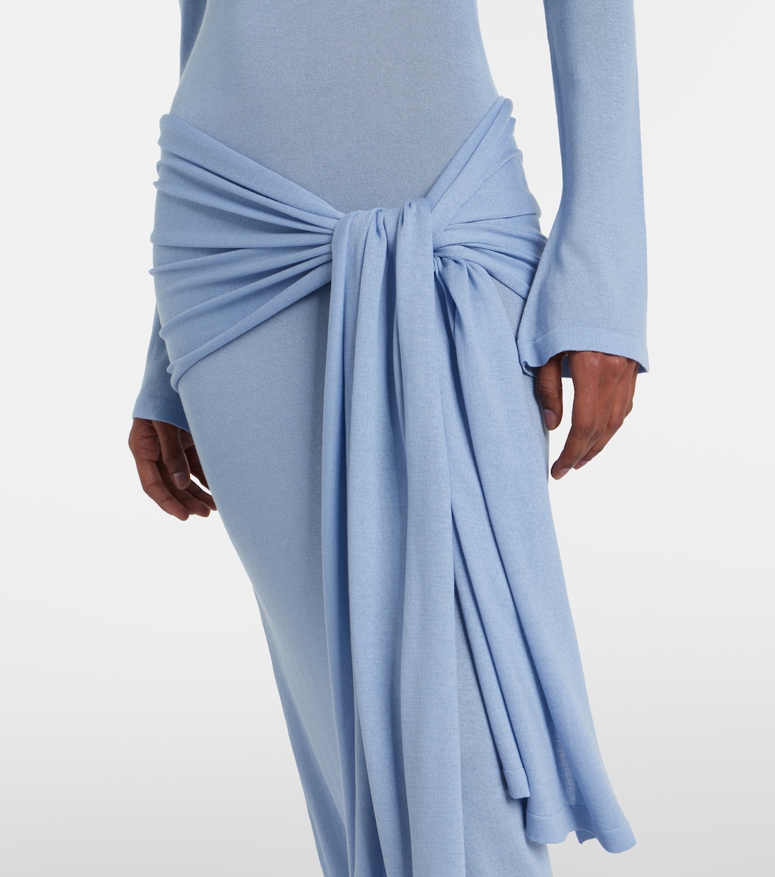 Lace-trimmed maxi dress | Aya Muse