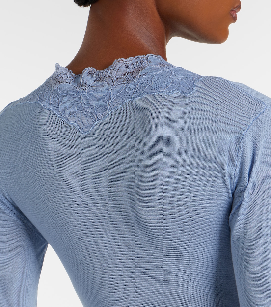 Lace-trimmed maxi dress | Aya Muse