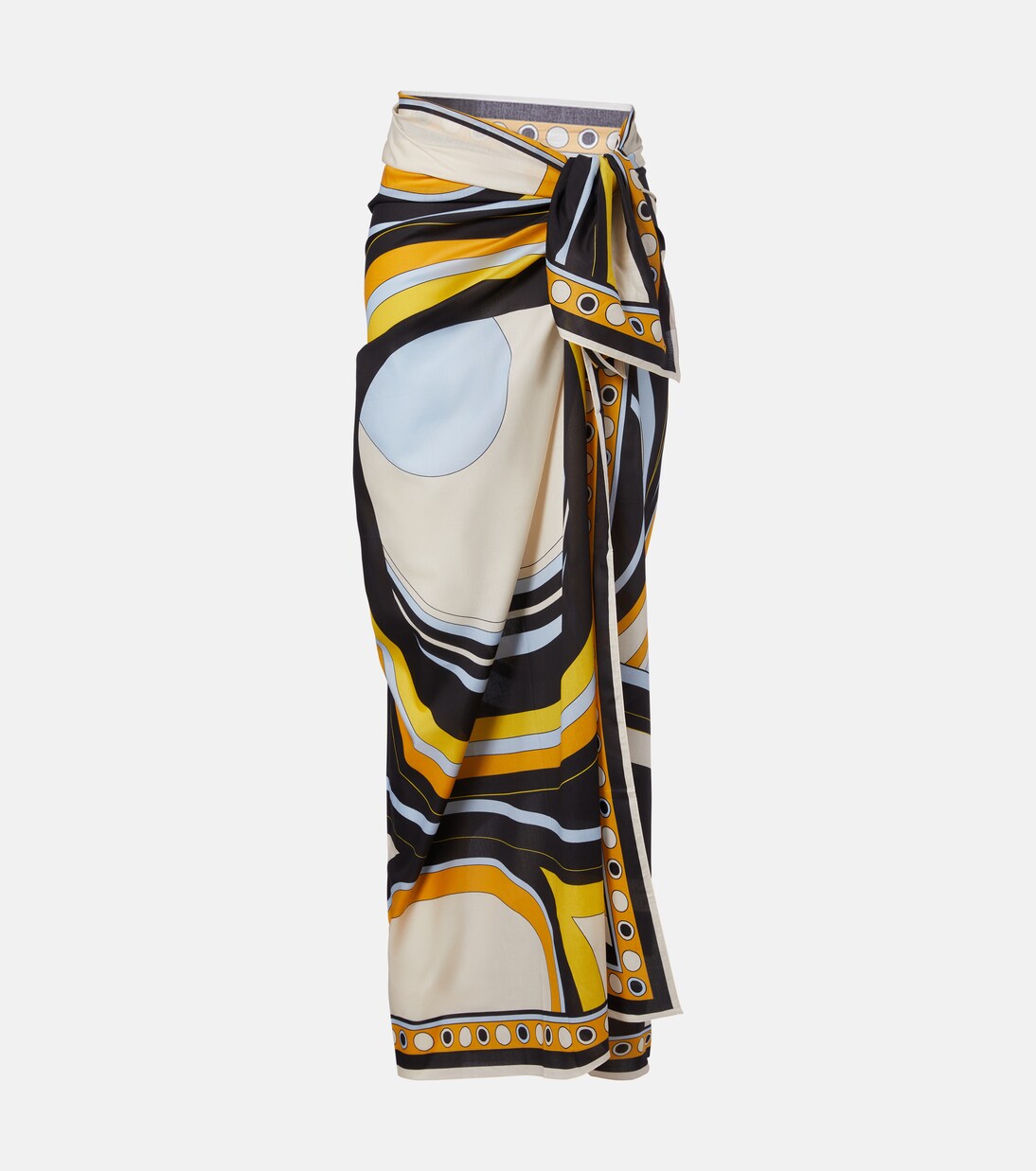 Printed cotton beach cover-up | La DoubleJ