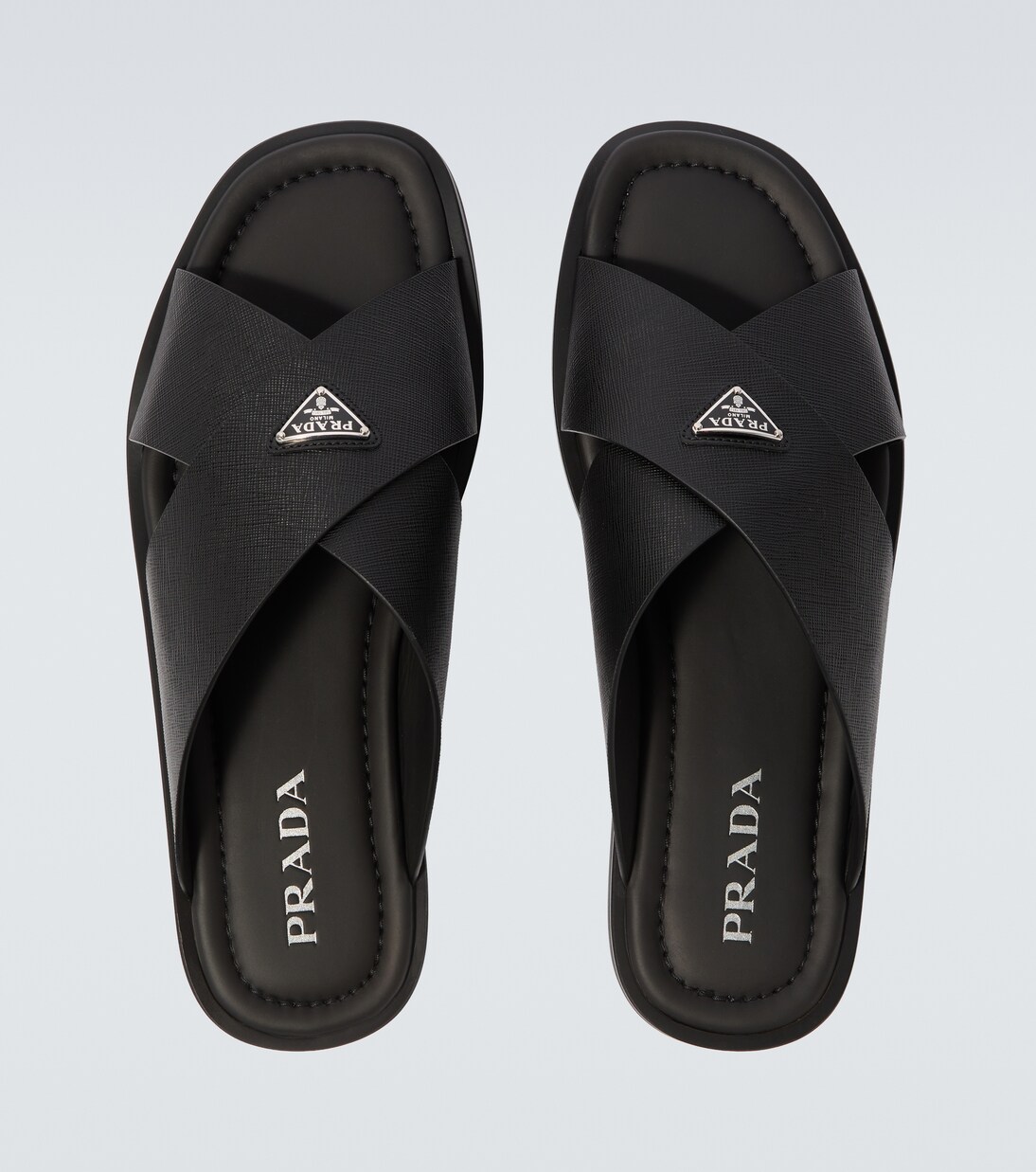 Leather sandals | Prada