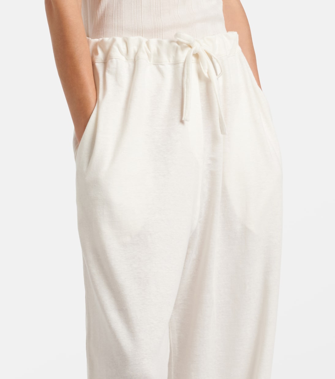 Faz linen-blend wide-leg pants | The Row