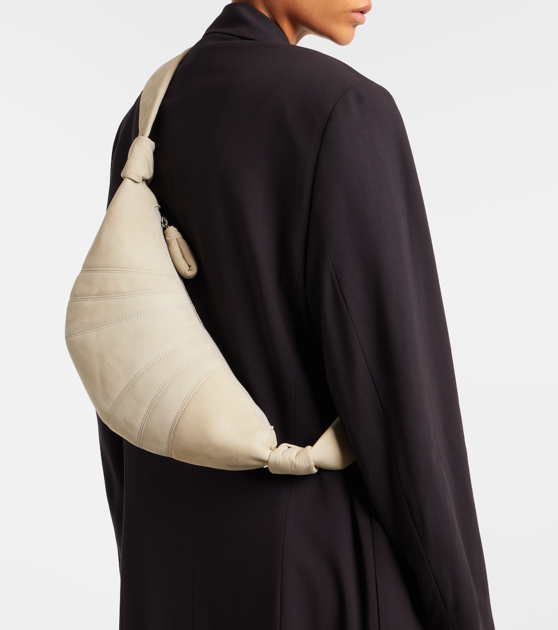 Croissant Small leather shoulder bag | Lemaire