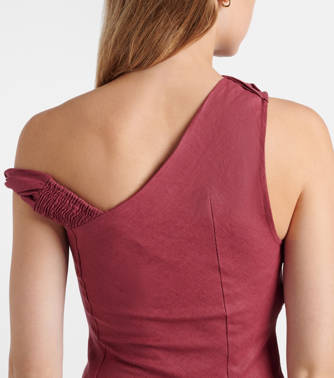 Suis asymmetric linen maxi dress | Faithfull
