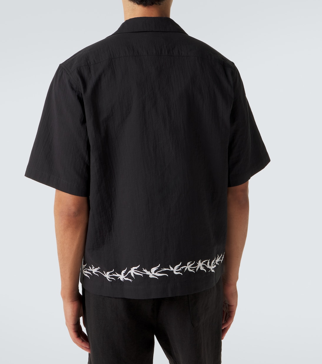 Embroidered bowling shirt | Commas
