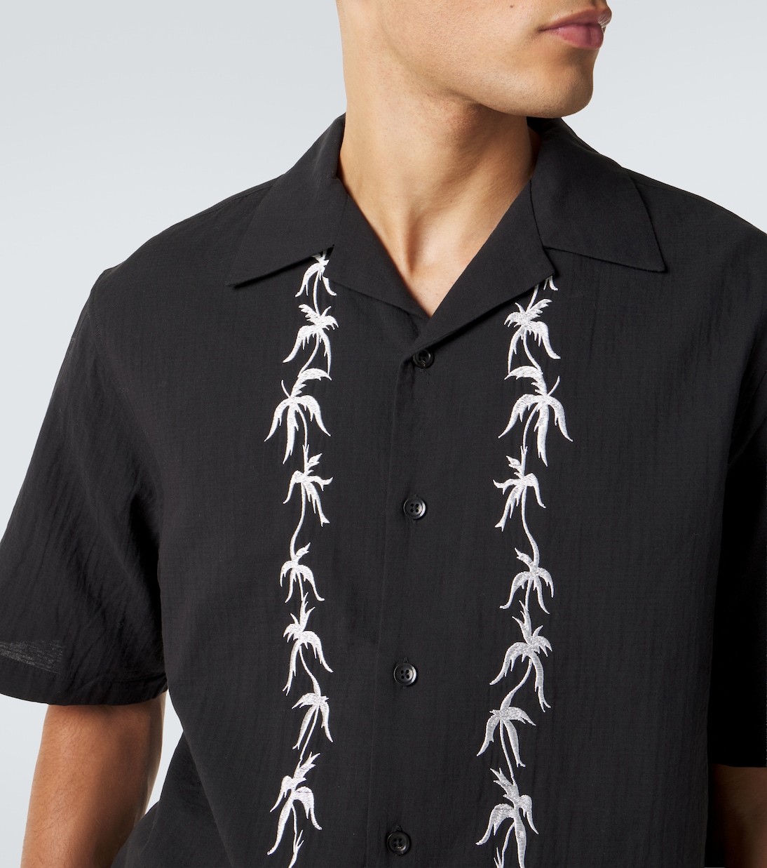 Embroidered bowling shirt | Commas