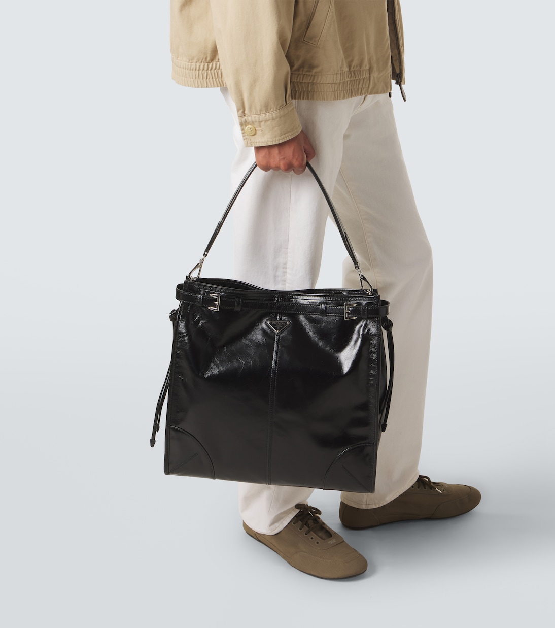 Schultertasche Prada Bonnie aus Leder | Prada