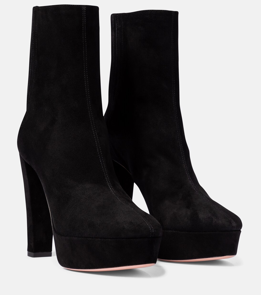 Ankle Boots Saint Honoré 120 aus Veloursleder | Aquazzura