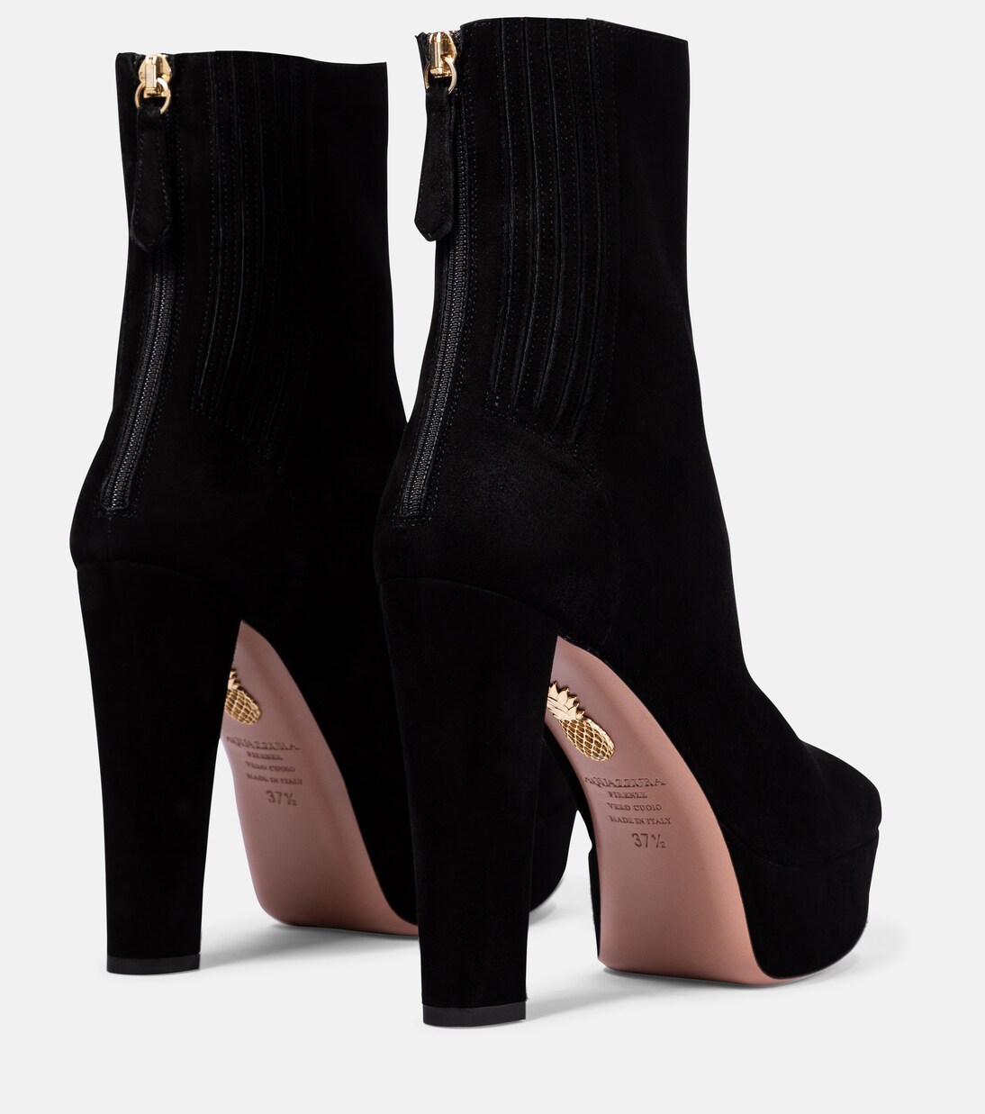 Ankle Boots Saint Honoré 120 aus Veloursleder | Aquazzura