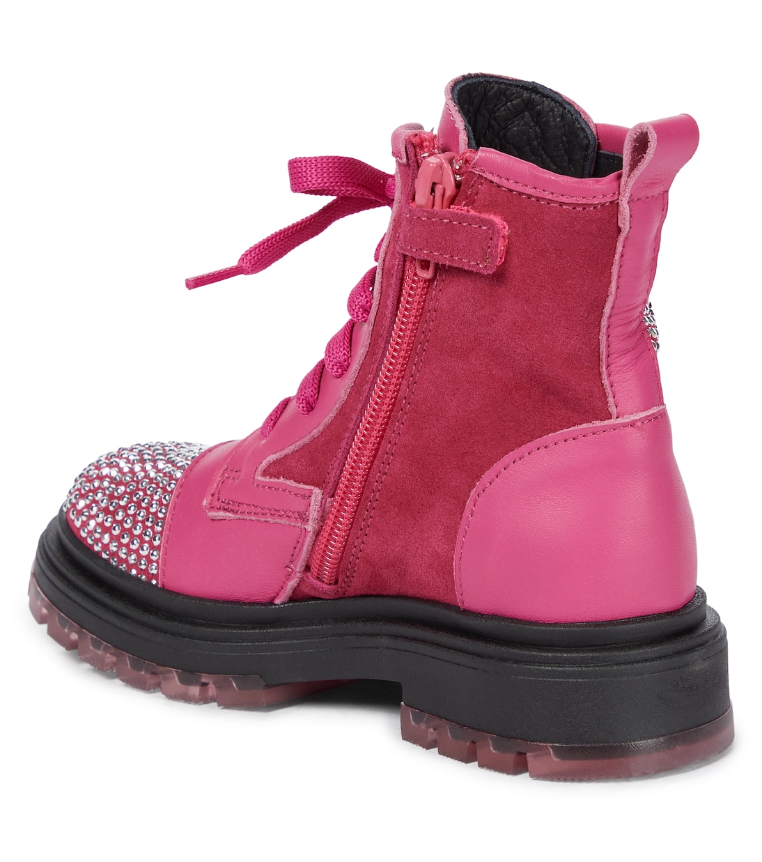 Embellished leather boots | Monnalisa