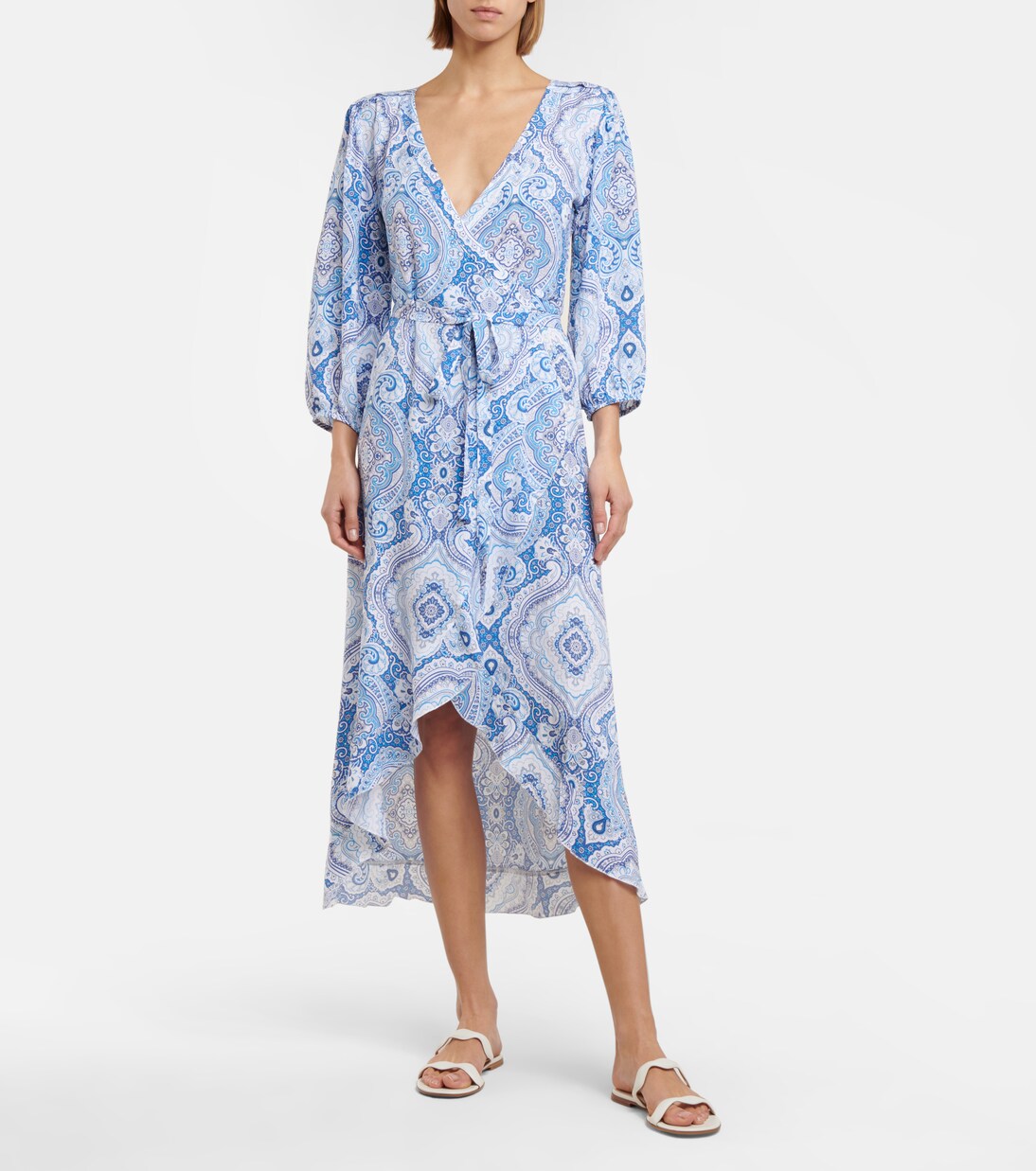 Robe portefeuille midi Taylor imprimée | Melissa Odabash