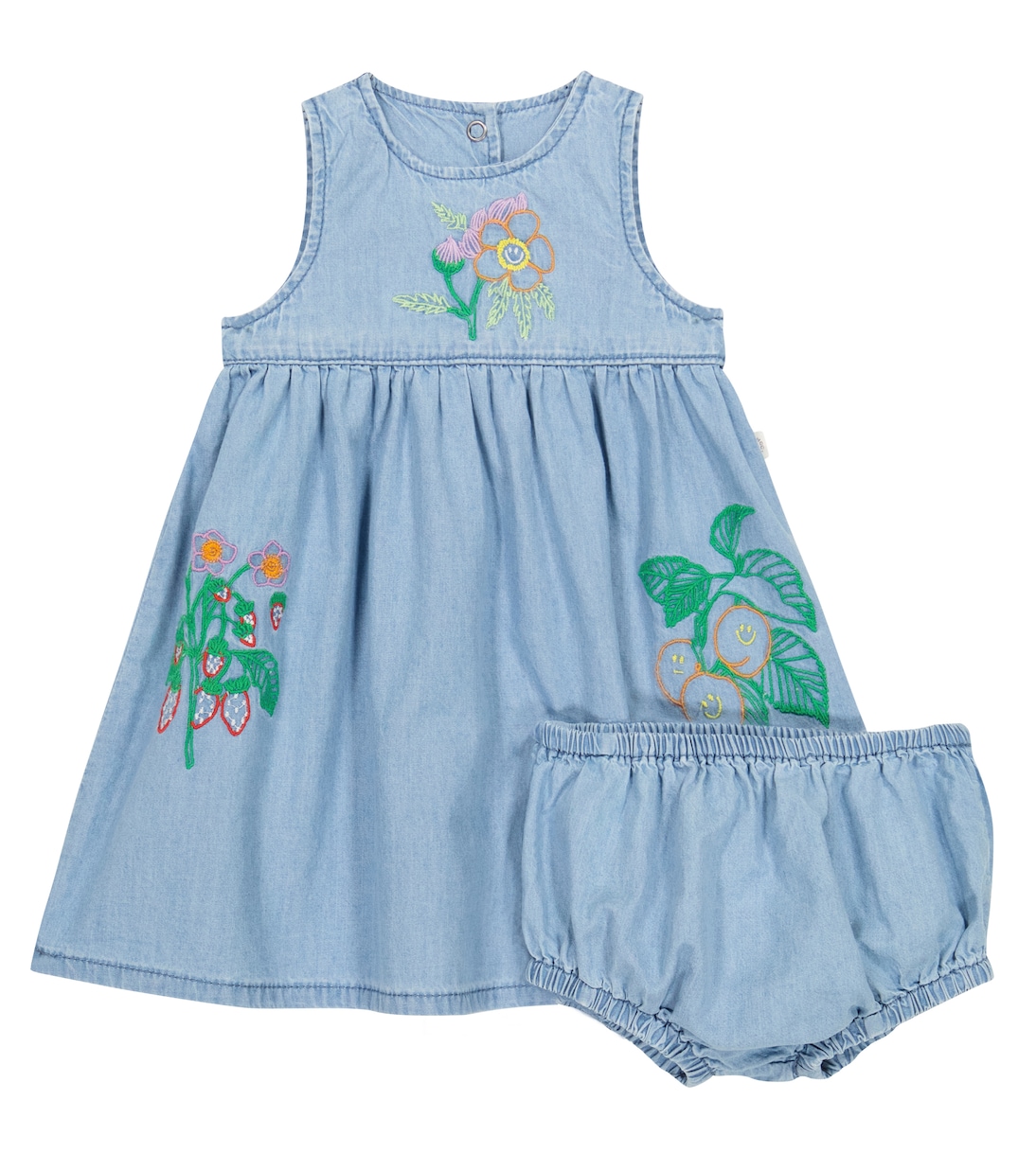 Baby chambray dress and bloomers set | Stella McCartney Kids