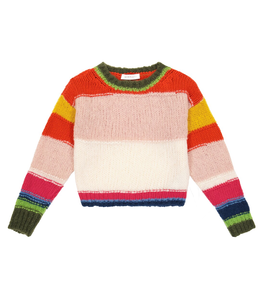 Striped wool-blend sweater | Monnalisa