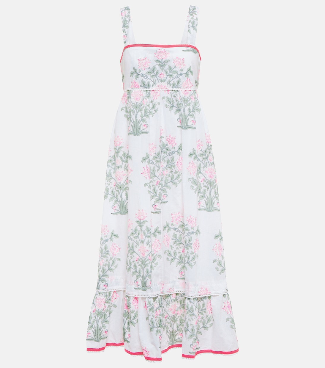 Robe midi en coton à fleurs | Juliet Dunn