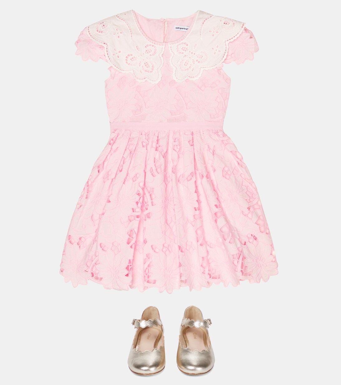 Guipure lace dress | Self-Portrait Kids