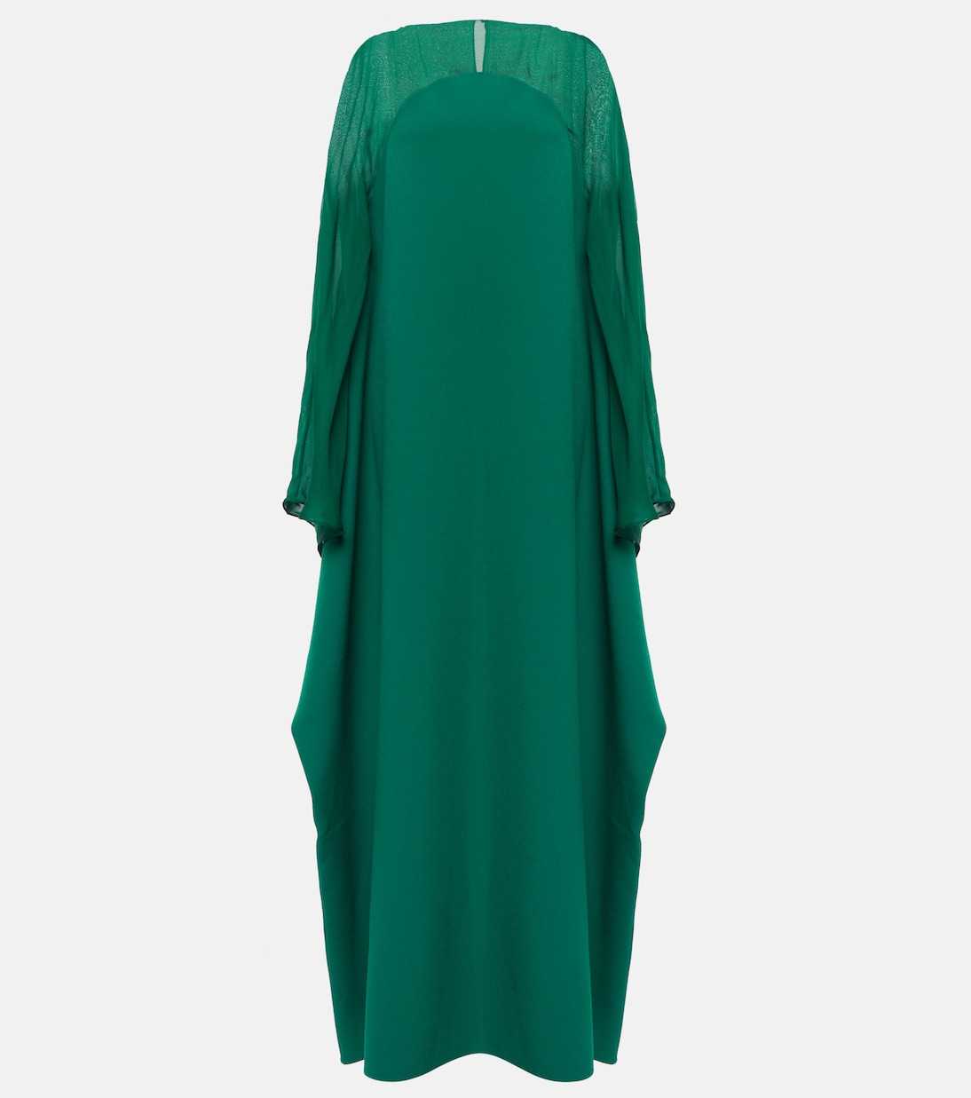 Silk-trimmed kaftan | Safiyaa