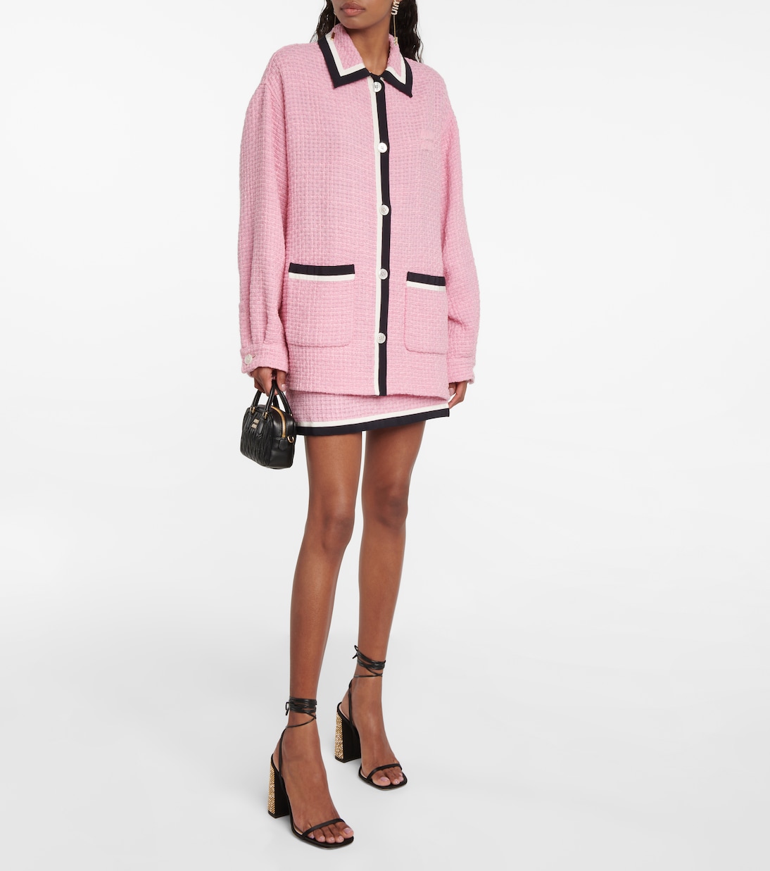 Sandales en satin à ornements | Miu Miu