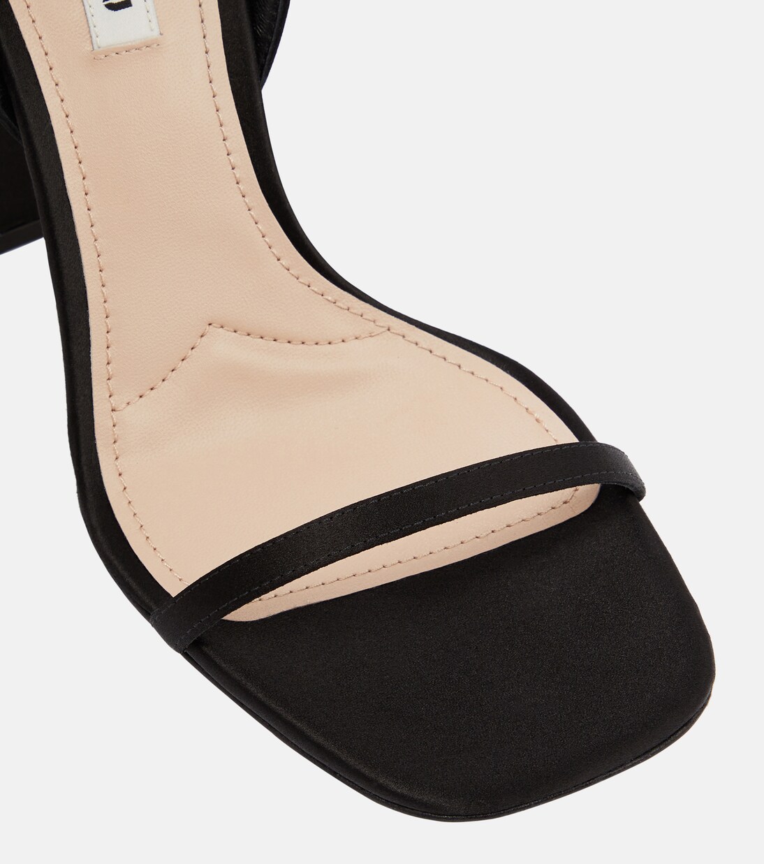 Sandales en satin à ornements | Miu Miu