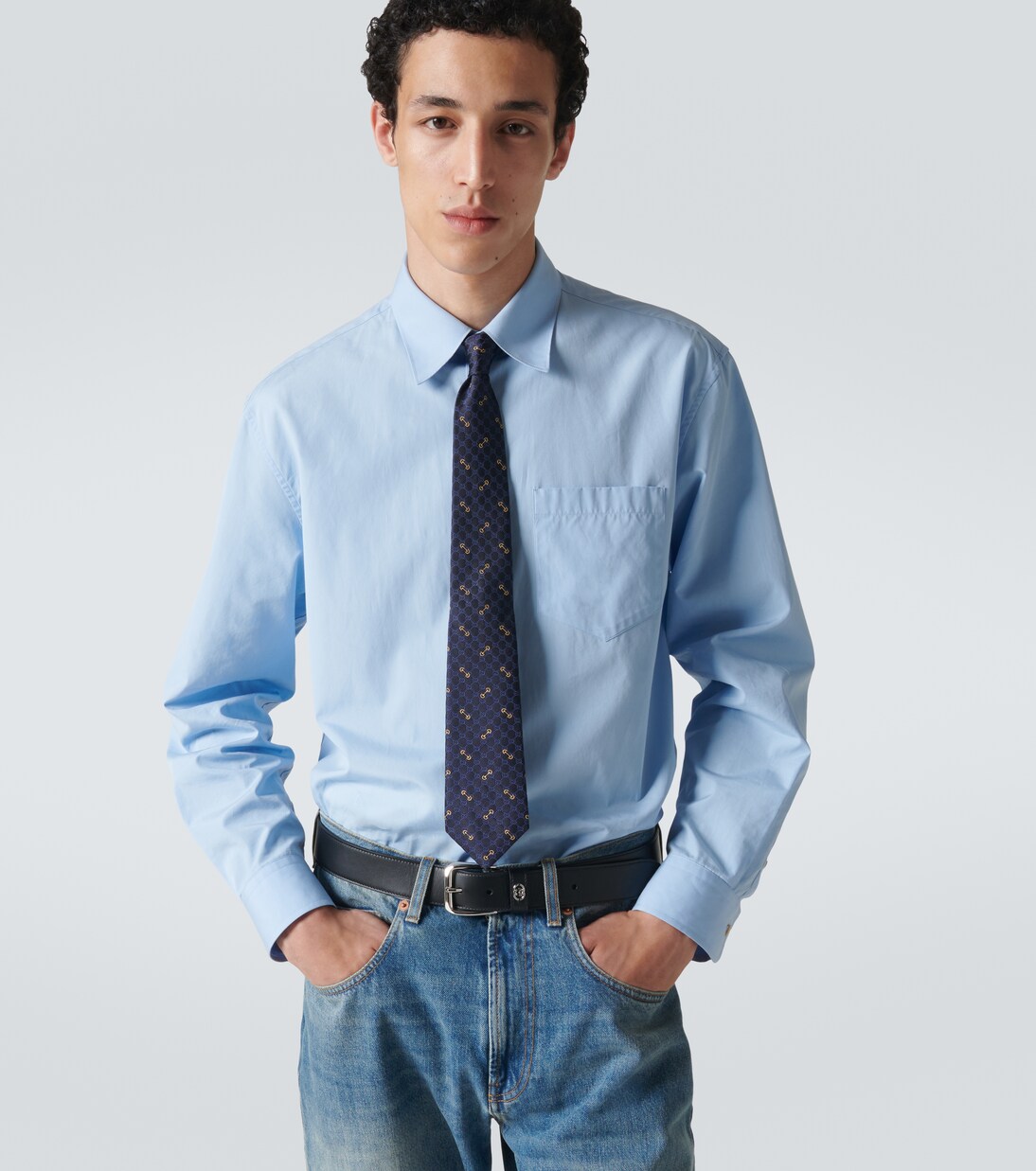 Corbata Horsebit de seda | Gucci