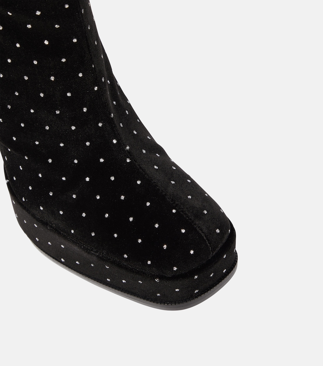 Verzierte Stiefel Angel S aus Samt | Nodaleto