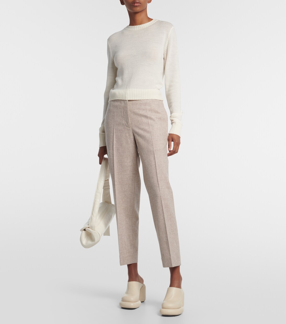 Cropped-Hose aus Wolle | Jil Sander