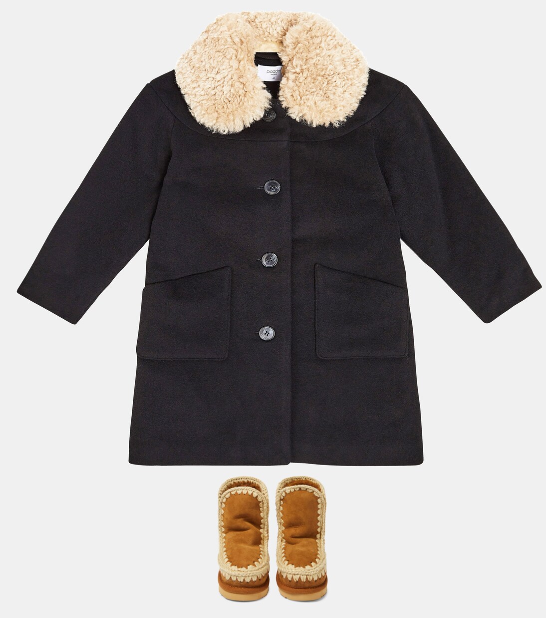 Bottes en daim et shearling | Mou Kids