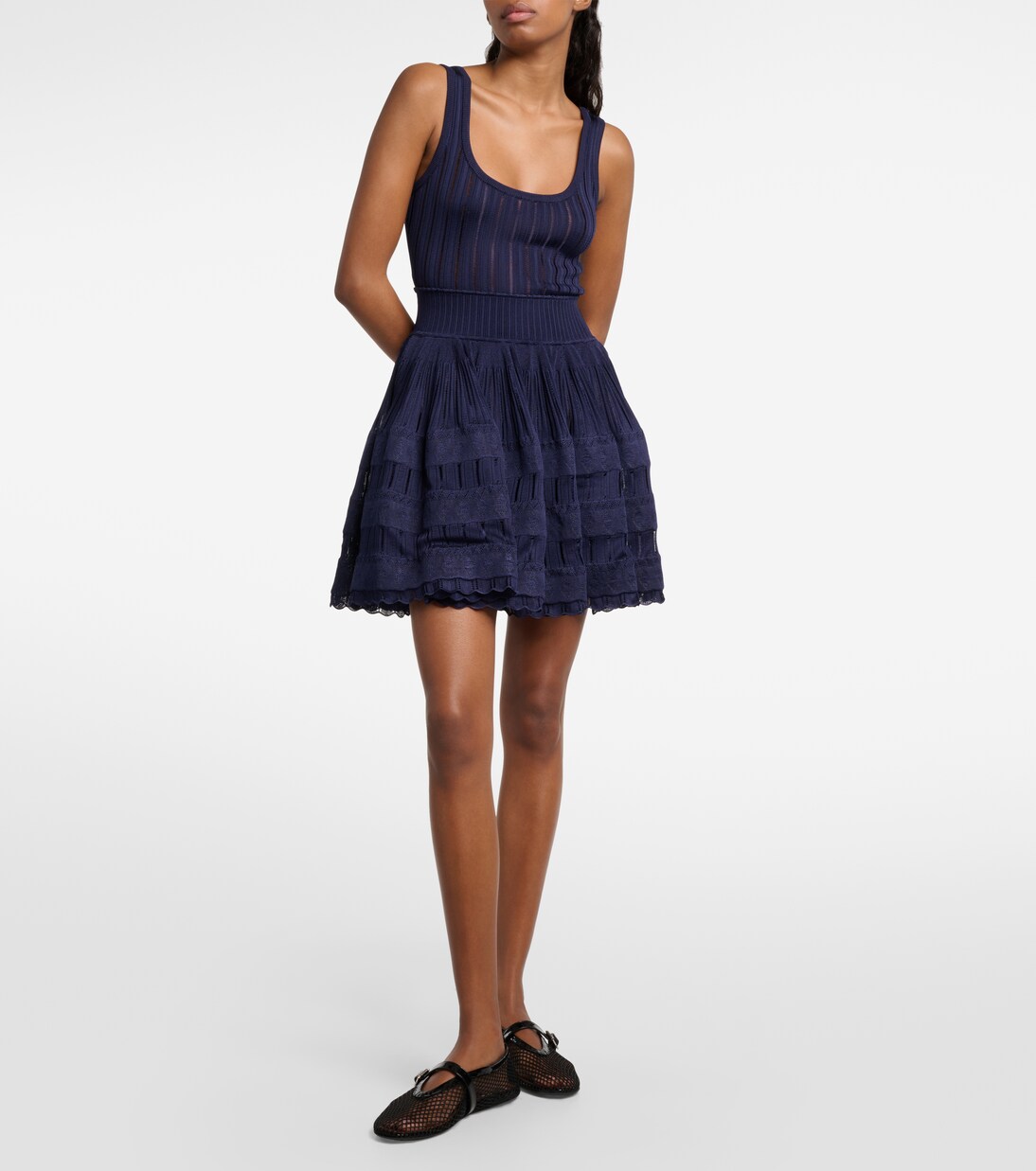 Minikleid aus Rippstrick | Alaïa