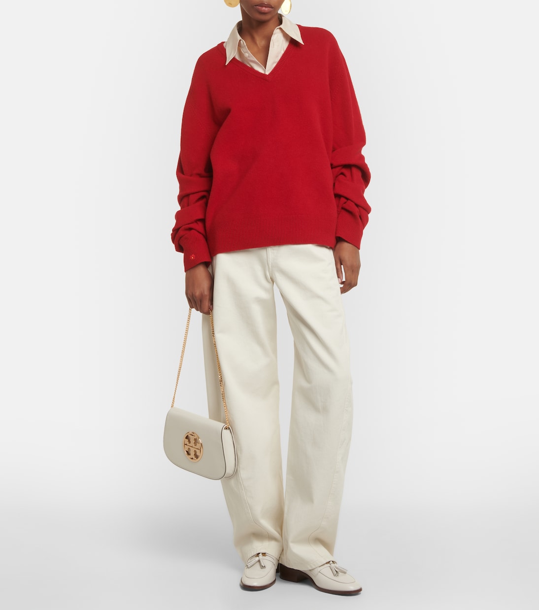 Pull en laine mélangée | Tory Burch