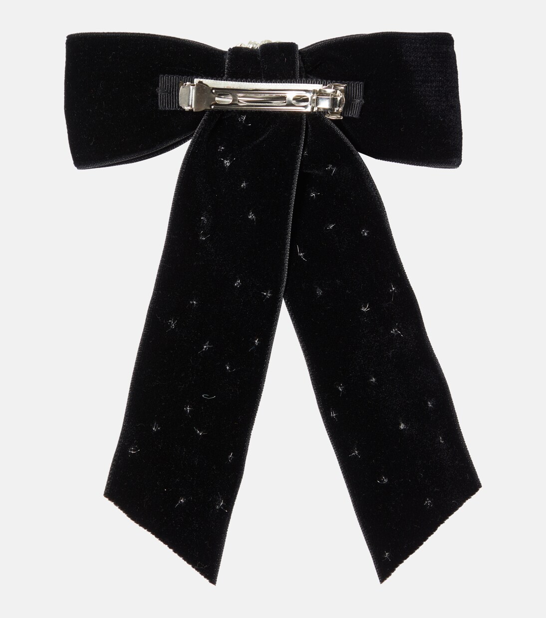 Alva bow embellished velvet barrette | Jennifer Behr