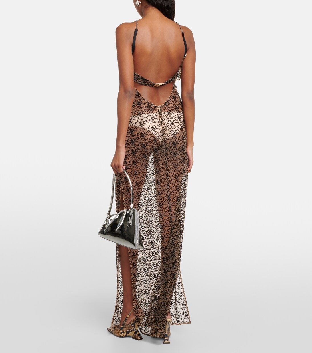 Robe longue en coton mélangé | The Attico