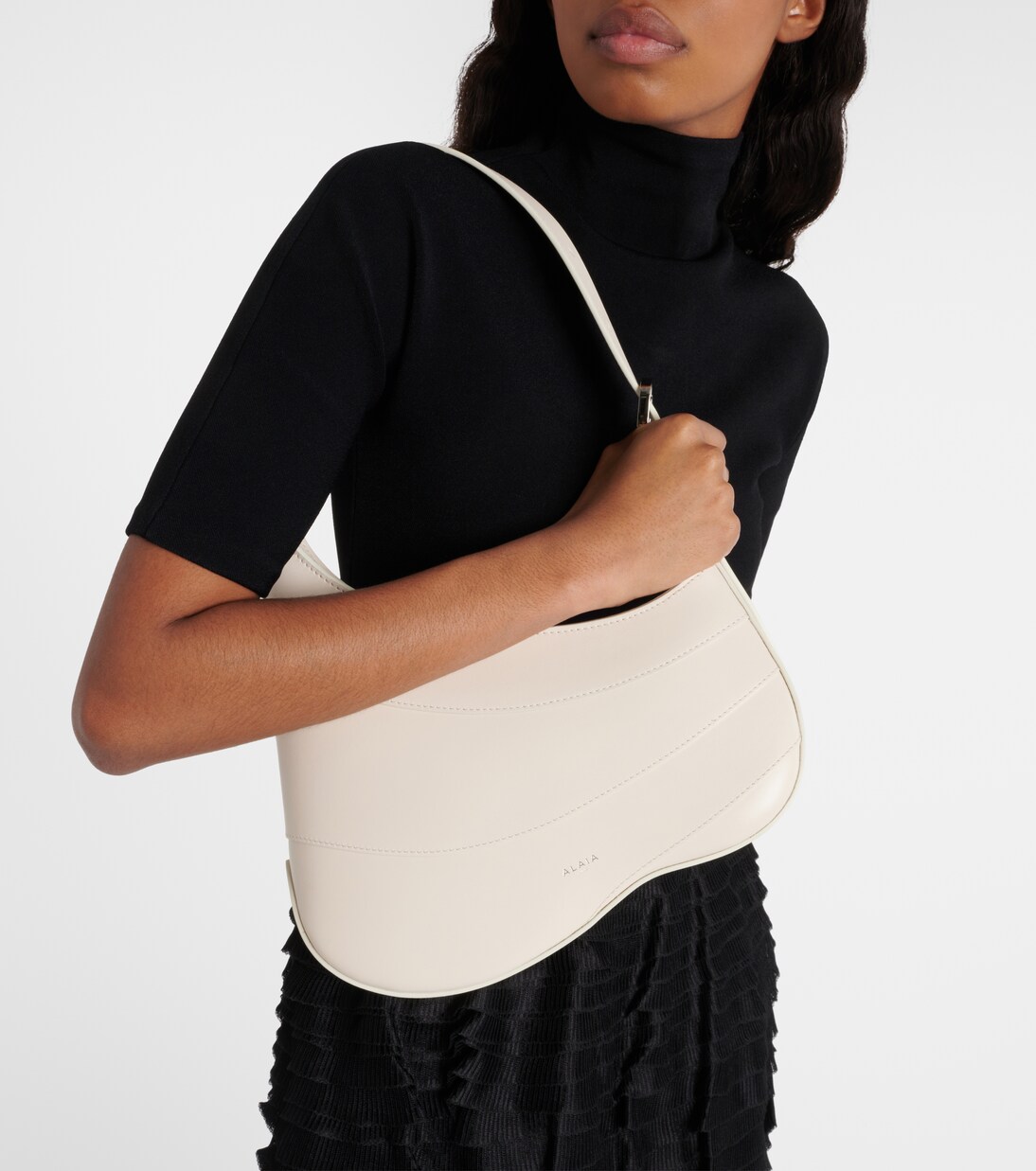 Leather shoulder bag | Alaïa