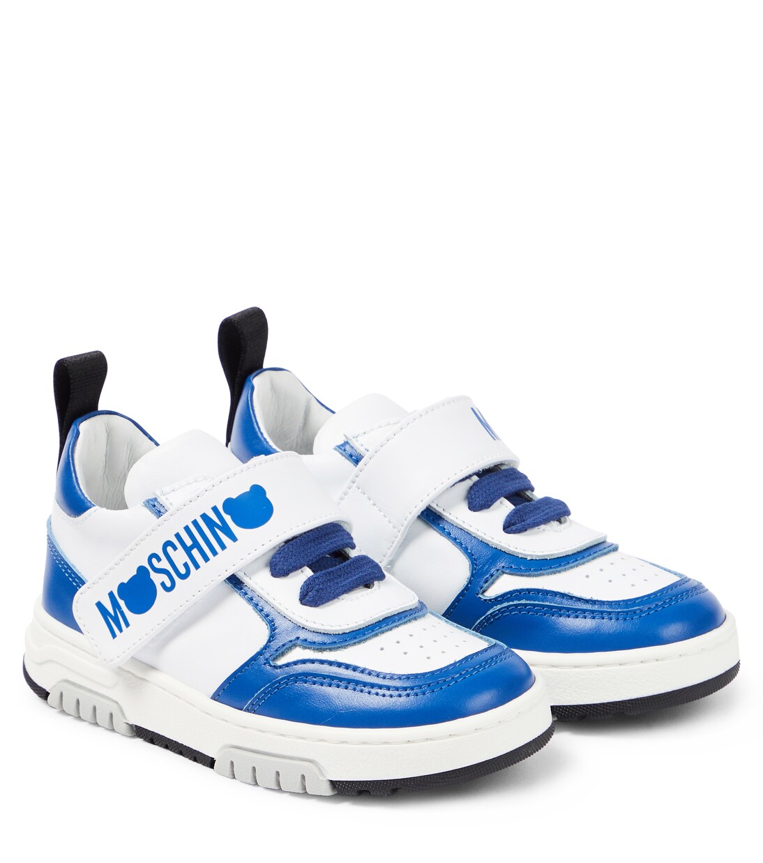Logo leather sneakers | Moschino Kids