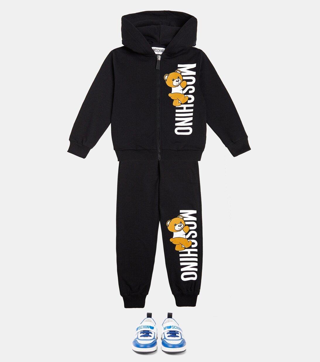 Logo leather sneakers | Moschino Kids